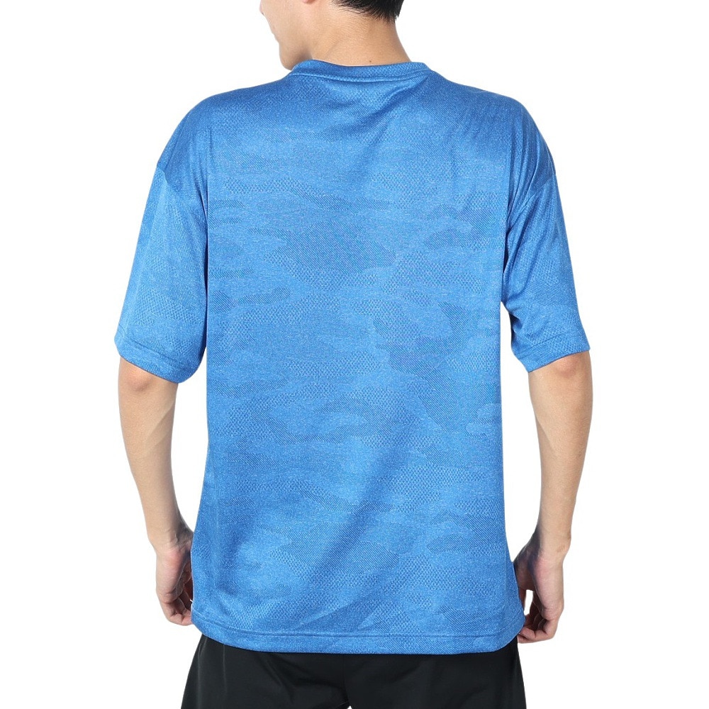 ジローム（GIRAUDM）（メンズ）ドライプラス JACQUARDT 半袖Tシャツ CT4S0023-TR863-GRES BLU