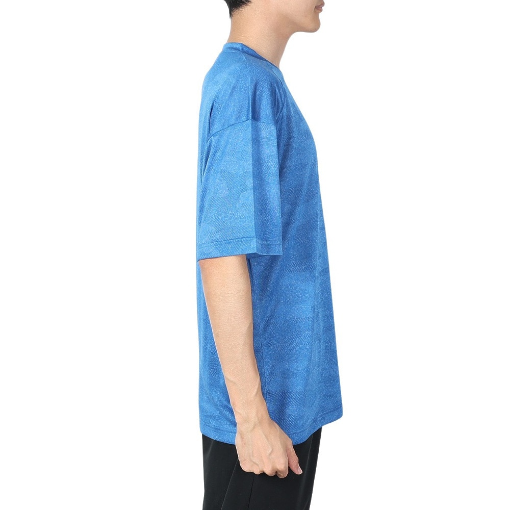 ジローム（GIRAUDM）（メンズ）ドライプラス JACQUARDT 半袖Tシャツ CT4S0023-TR863-GRES BLU