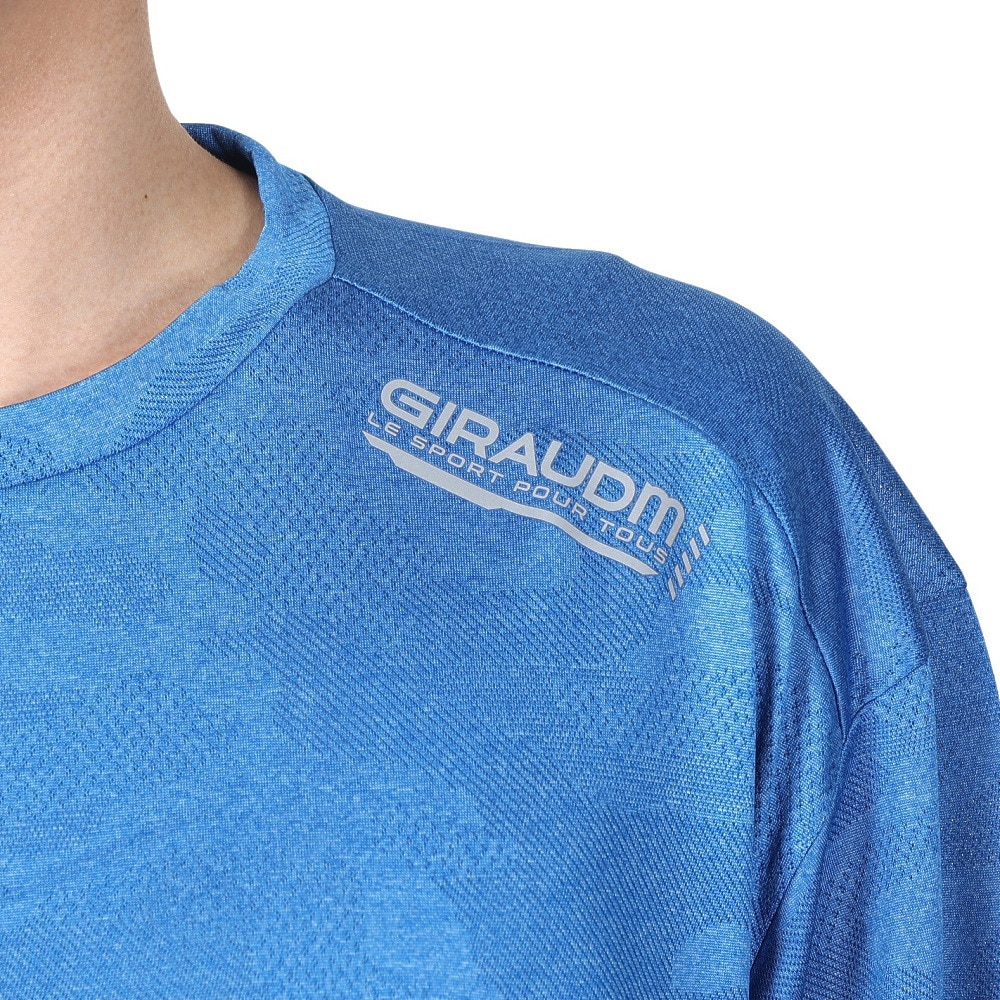ジローム（GIRAUDM）（メンズ）ドライプラス JACQUARDT 半袖Tシャツ CT4S0023-TR863-GRES BLU