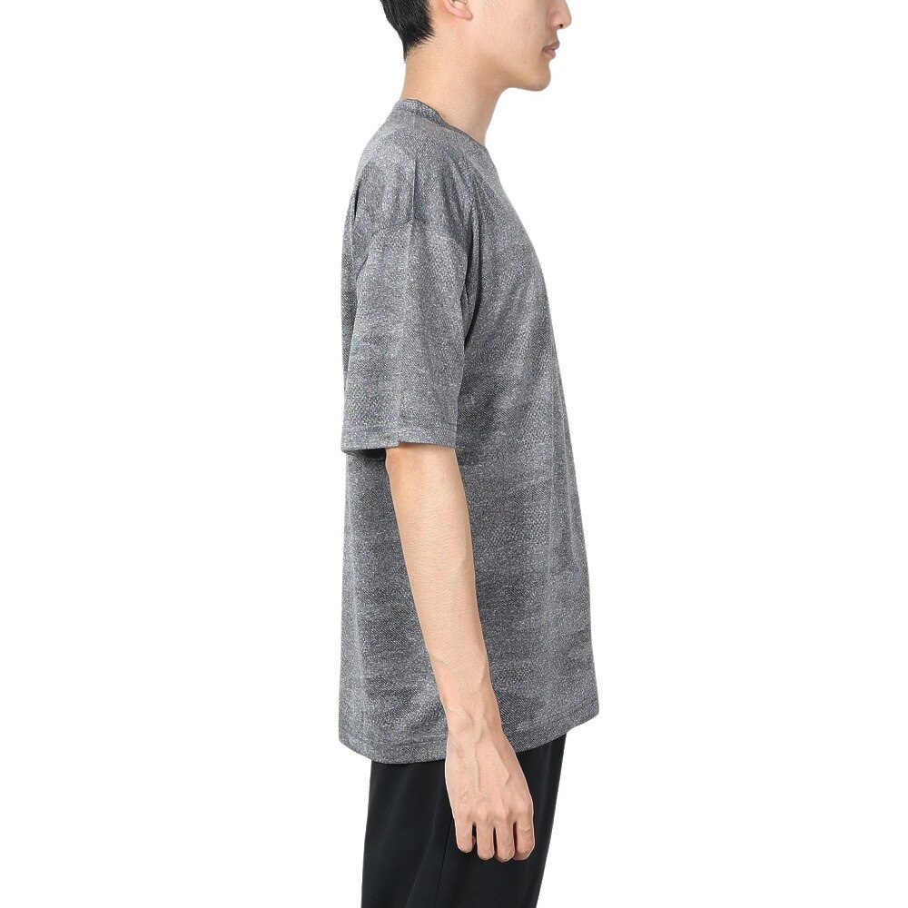 ジローム（GIRAUDM）（メンズ）ドライプラス JACQUARDT 半袖Tシャツ CT4S0023-TR863-GRES GRY