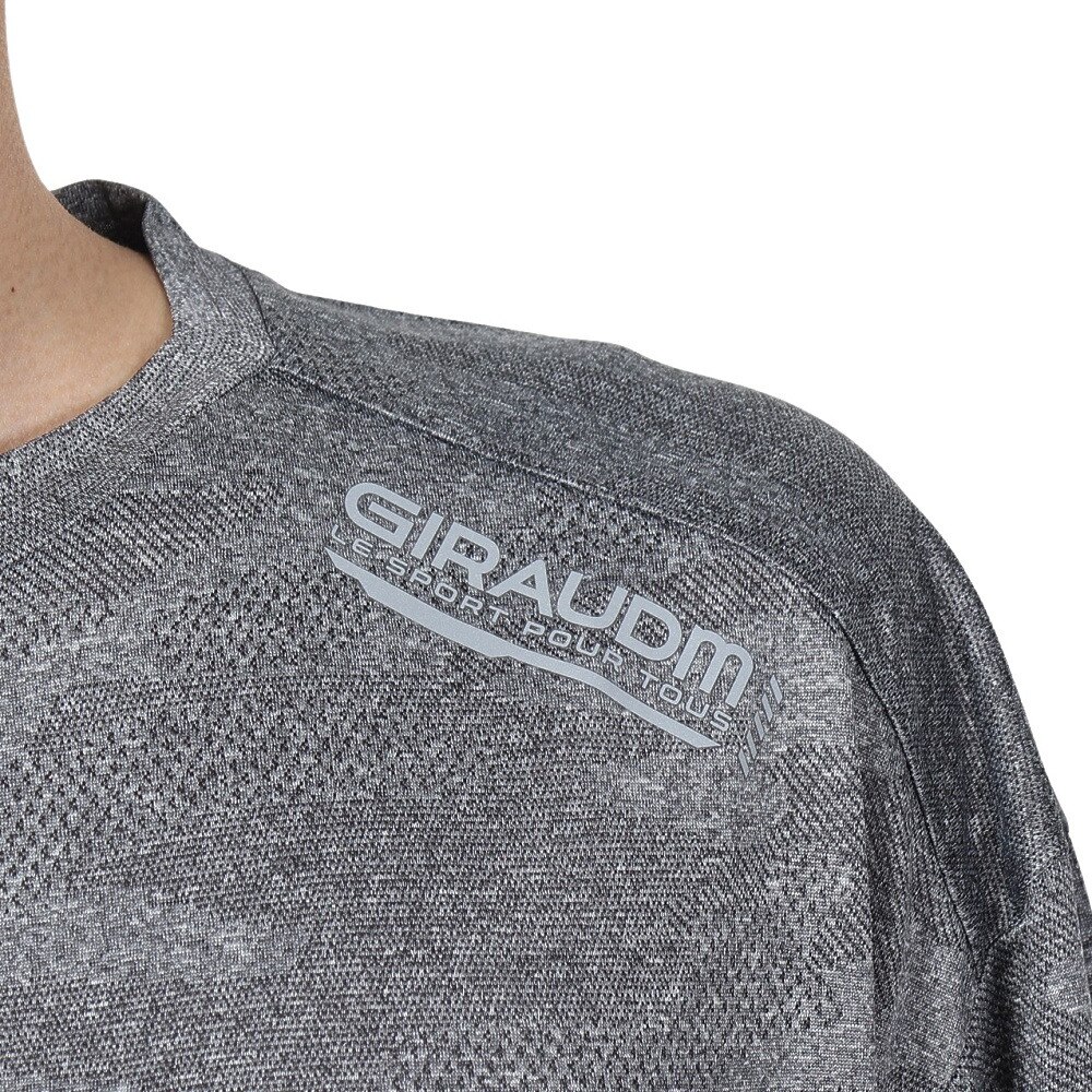 ジローム（GIRAUDM）（メンズ）ドライプラス JACQUARDT 半袖Tシャツ CT4S0023-TR863-GRES GRY