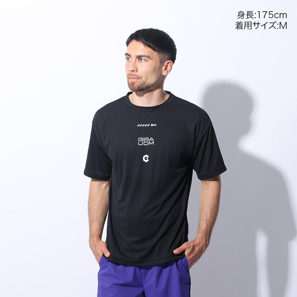 ジローム（GIRAUDM）（メンズ）ドライプラス メッシュ 半袖Tシャツ CT4S0024-TR863-GRES BLK