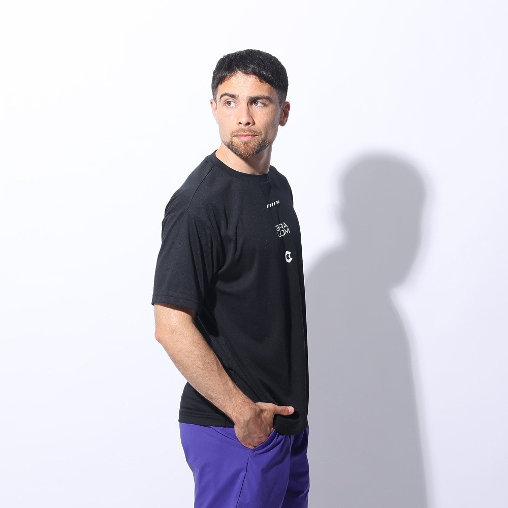 ジローム（GIRAUDM）（メンズ）ドライプラス メッシュ 半袖Tシャツ CT4S0024-TR863-GRES BLK