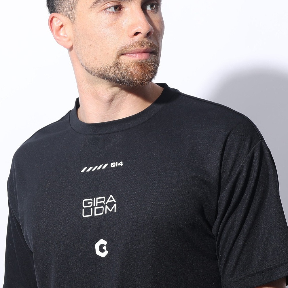 ジローム（GIRAUDM）（メンズ）ドライプラス メッシュ 半袖Tシャツ CT4S0024-TR863-GRES BLK