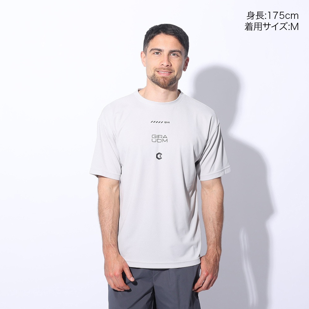 ジローム（GIRAUDM）（メンズ）ドライプラス メッシュ 半袖Tシャツ CT4S0024-TR863-GRES GRY
