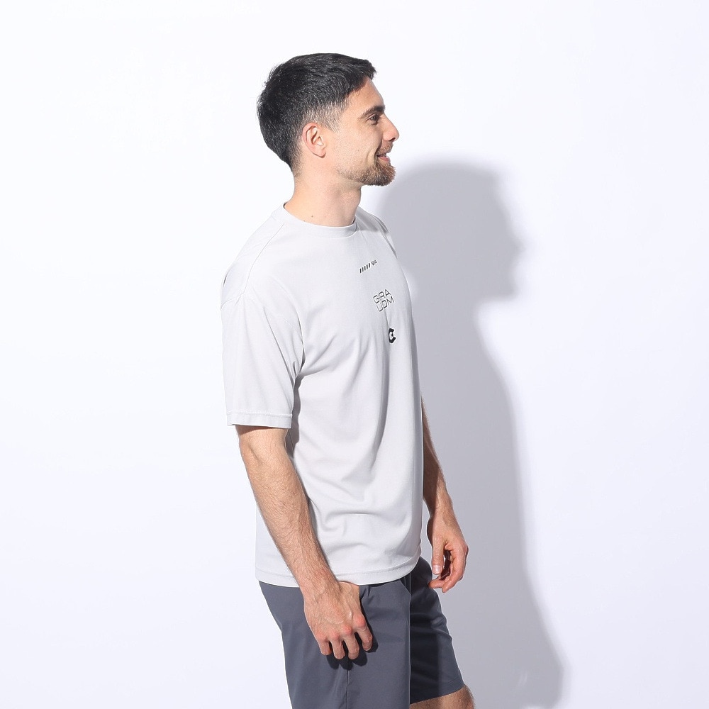 ジローム（GIRAUDM）（メンズ）ドライプラス メッシュ 半袖Tシャツ CT4S0024-TR863-GRES GRY
