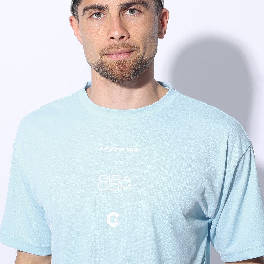 ジローム（GIRAUDM）（メンズ）ドライプラス メッシュ 半袖Tシャツ CT4S0024-TR863-GRES LBLU