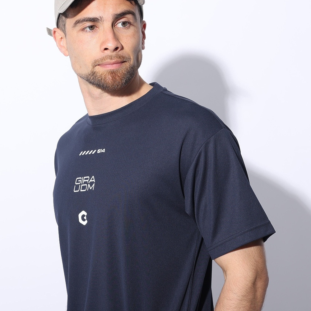 ジローム（GIRAUDM）（メンズ）ドライプラス メッシュ 半袖Tシャツ CT4S0024-TR863-GRES NVY