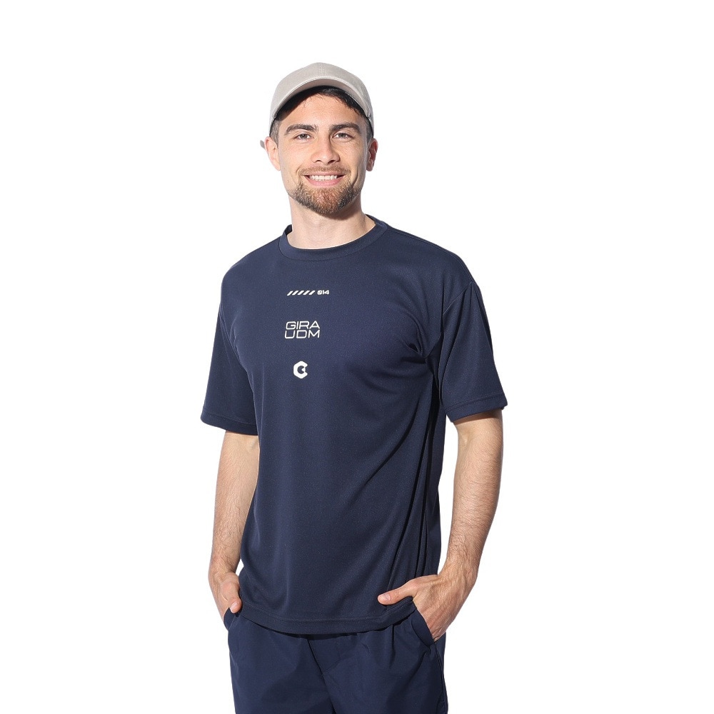ジローム（GIRAUDM）（メンズ）ドライプラス メッシュ 半袖Tシャツ CT4S0024-TR863-GRES NVY