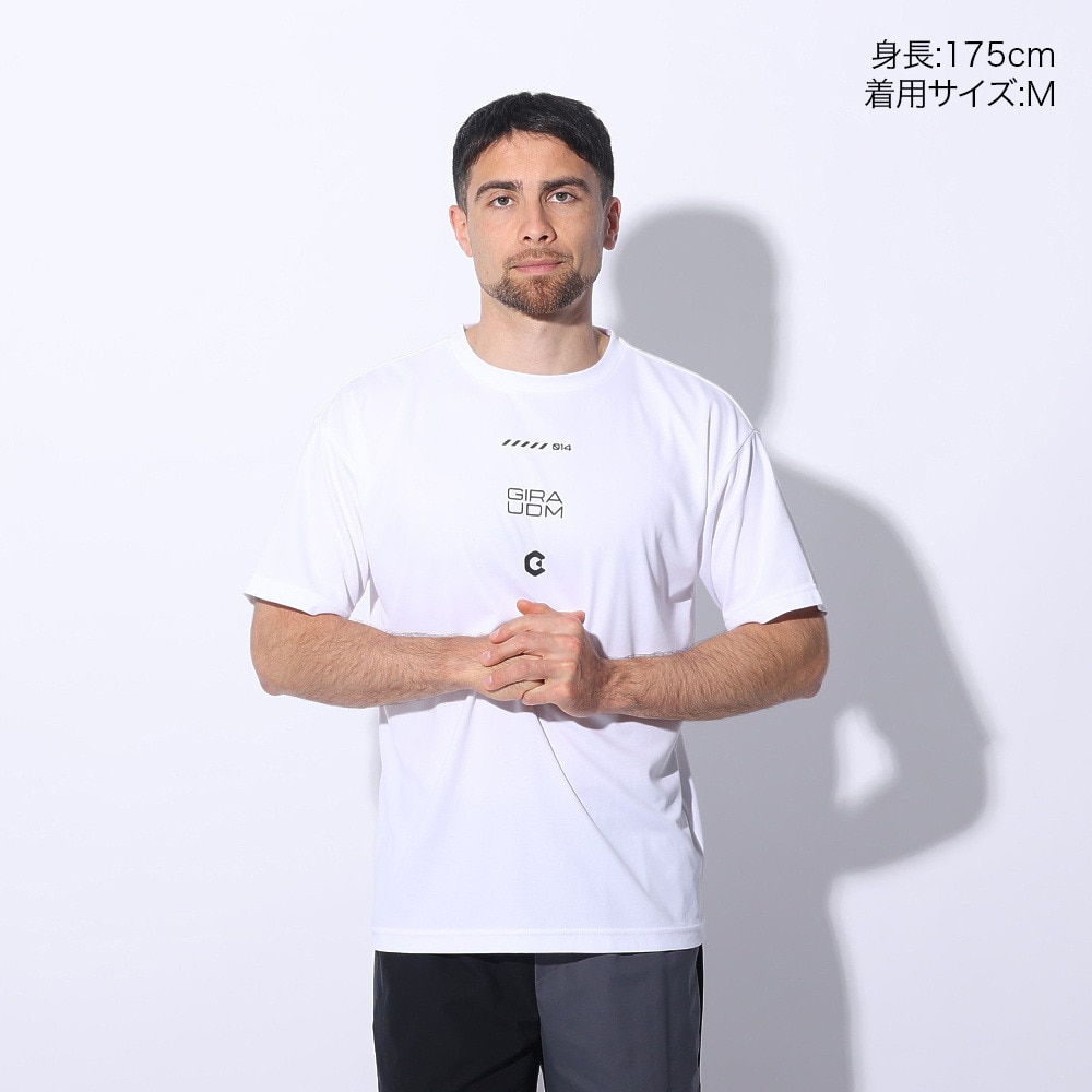 ジローム（GIRAUDM）（メンズ）ドライプラス メッシュ 半袖Tシャツ CT4S0024-TR863-GRES WHT