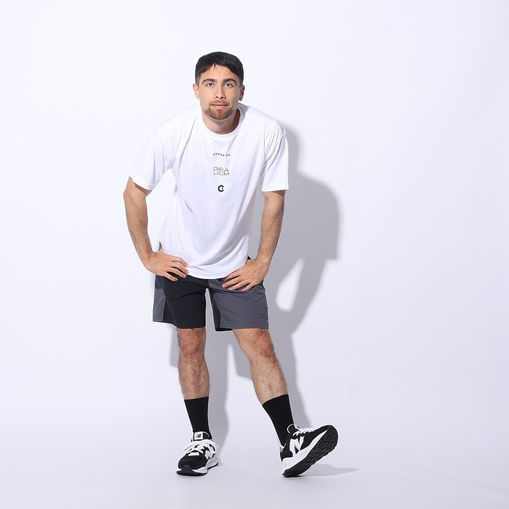 ジローム（GIRAUDM）（メンズ）ドライプラス メッシュ 半袖Tシャツ CT4S0024-TR863-GRES WHT