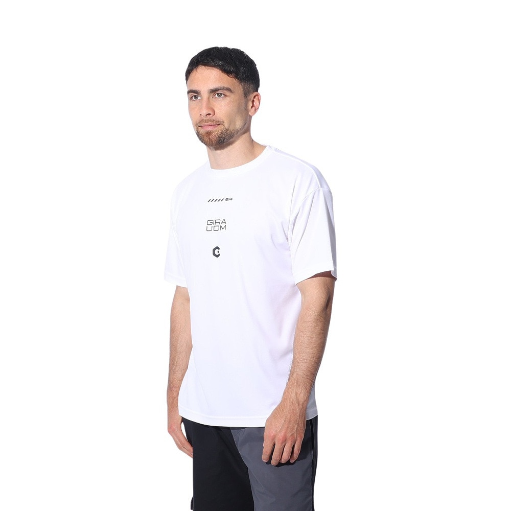 ジローム（GIRAUDM）（メンズ）ドライプラス メッシュ 半袖Tシャツ CT4S0024-TR863-GRES WHT