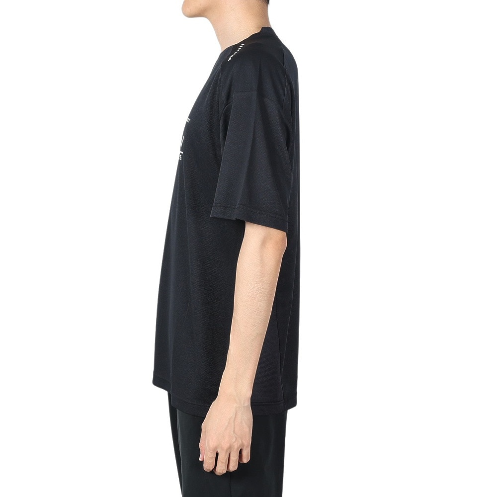 ジローム（GIRAUDM）（メンズ）ドライプラスクール シャインブロック メッシュ 半袖Tシャツ CT4S0025-TR863-GRES BLK