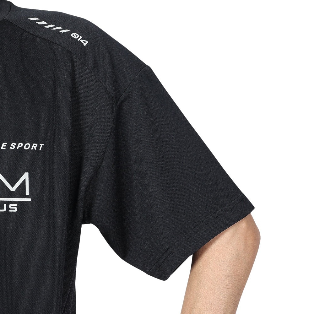 ジローム（GIRAUDM）（メンズ）ドライプラスクール シャインブロック メッシュ 半袖Tシャツ CT4S0025-TR863-GRES BLK
