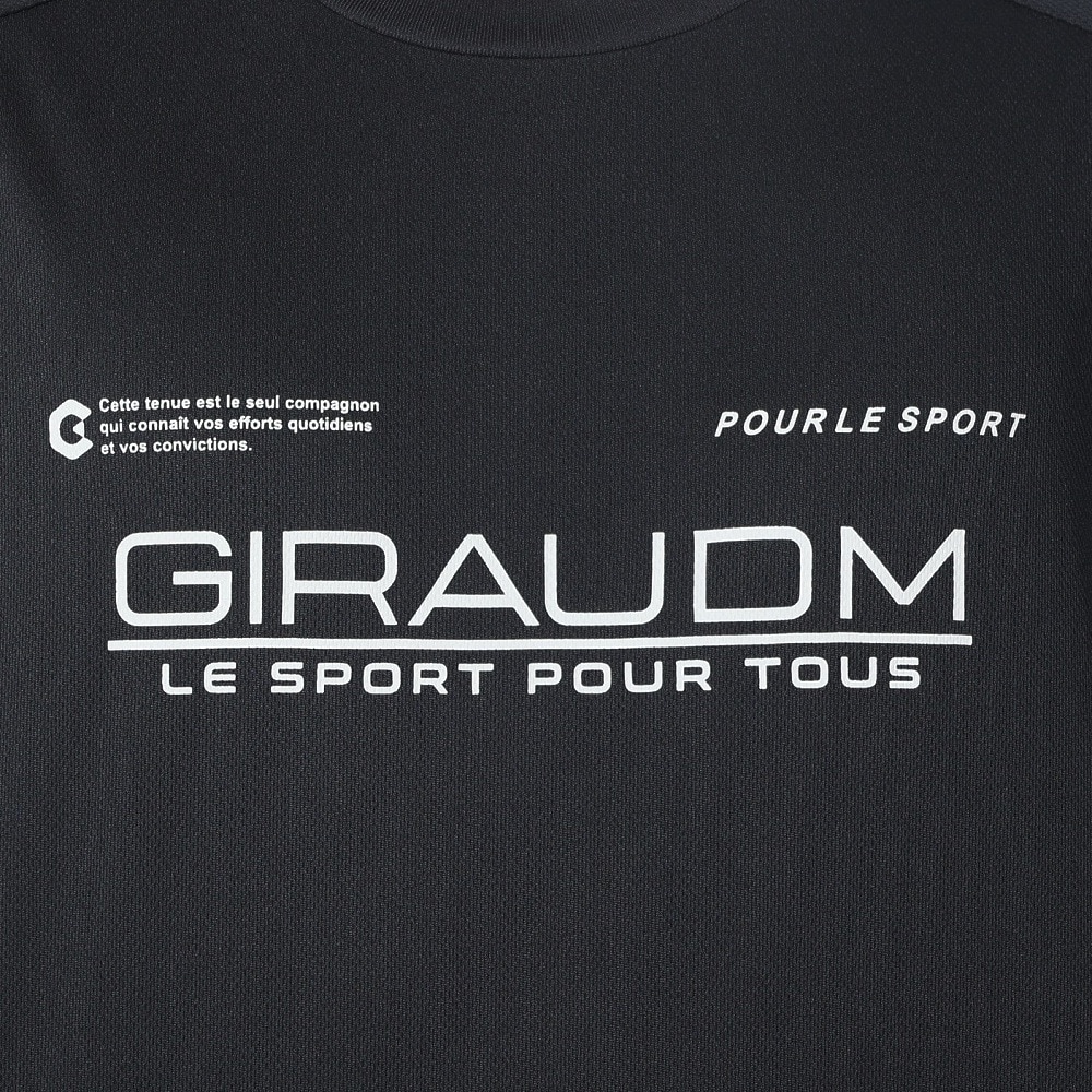 ジローム（GIRAUDM）（メンズ）ドライプラスクール シャインブロック メッシュ 半袖Tシャツ CT4S0025-TR863-GRES BLK