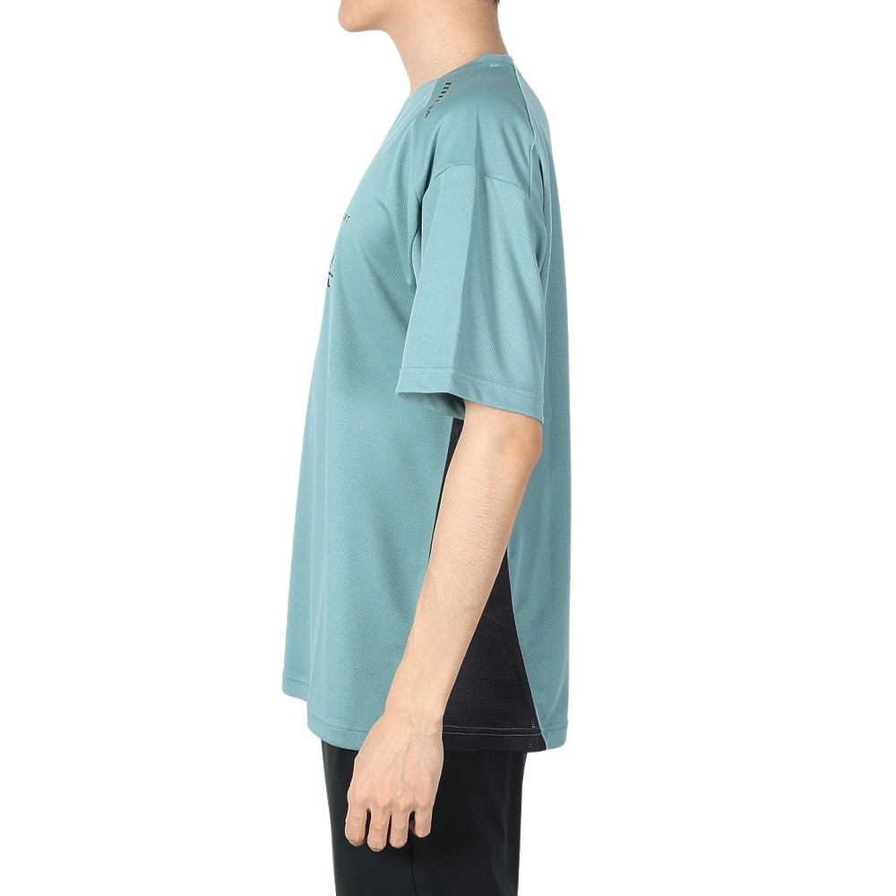 ジローム（GIRAUDM）（メンズ）ドライプラスクール シャインブロック メッシュ 半袖Tシャツ CT4S0025-TR863-GRES GRN