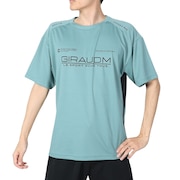 ジローム（GIRAUDM）（メンズ）ドライプラスクール シャインブロック メッシュ 半袖Tシャツ CT4S0025-TR863-GRES GRN