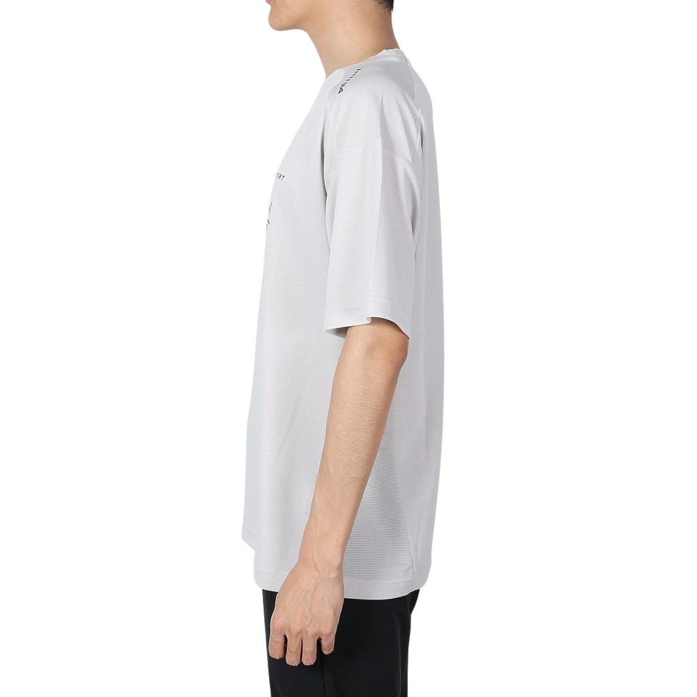 ジローム（GIRAUDM）（メンズ）ドライプラスクール シャインブロック メッシュ 半袖Tシャツ CT4S0025-TR863-GRES GRY
