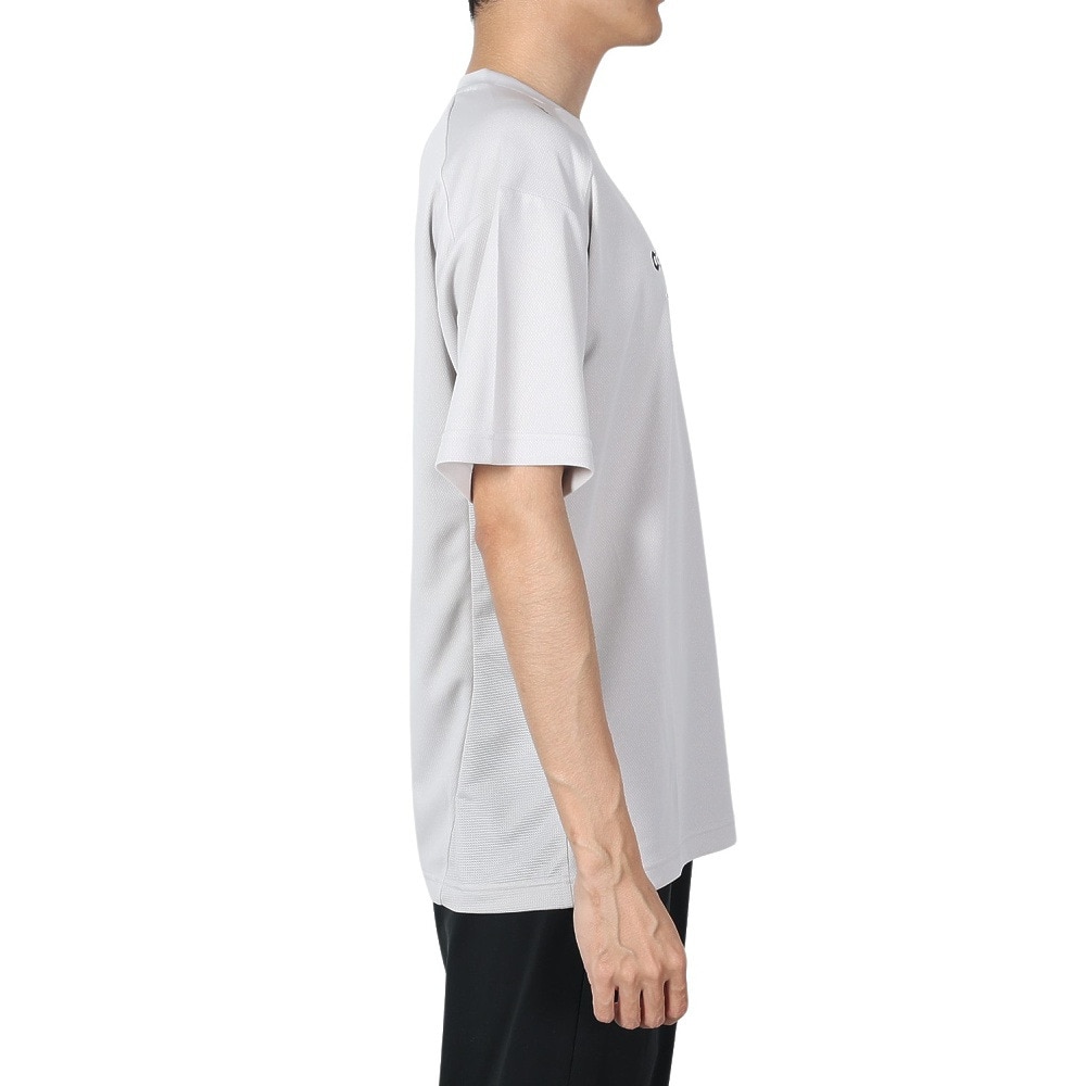 ジローム（GIRAUDM）（メンズ）ドライプラスクール シャインブロック メッシュ 半袖Tシャツ CT4S0025-TR863-GRES GRY