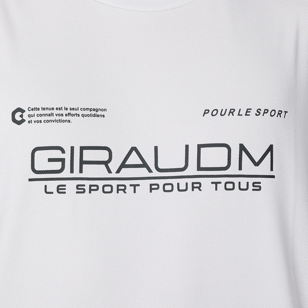 ジローム（GIRAUDM）（メンズ）ドライプラスクール シャインブロック メッシュ 半袖Tシャツ CT4S0025-TR863-GRES GRY