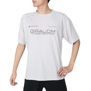 ジローム（GIRAUDM）（メンズ）ドライプラスクール シャインブロック メッシュ 半袖Tシャツ CT4S0025-TR863-GRES GRY