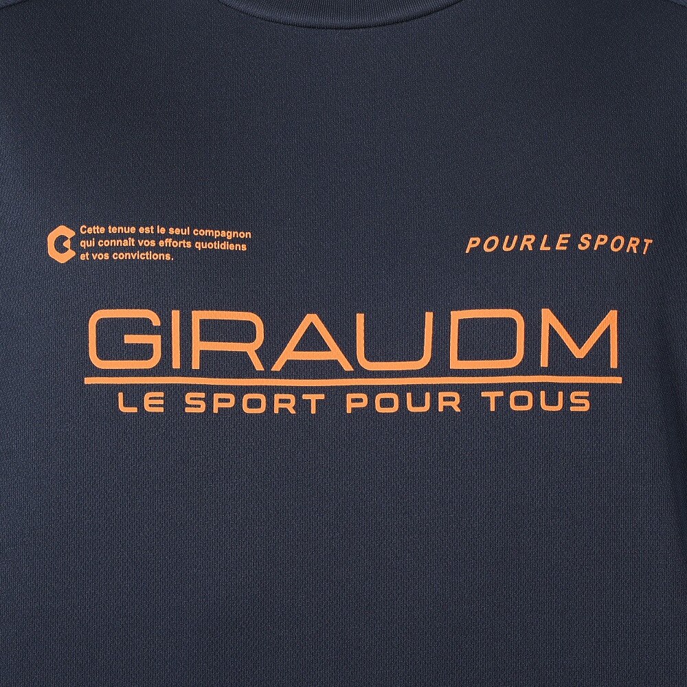 ジローム（GIRAUDM）（メンズ）ドライプラスクール シャインブロック メッシュ 半袖Tシャツ CT4S0025-TR863-GRES NVY