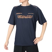 ジローム（GIRAUDM）（メンズ）ドライプラスクール シャインブロック メッシュ Tシャツ CT4S0025-TR863-GRES NVY