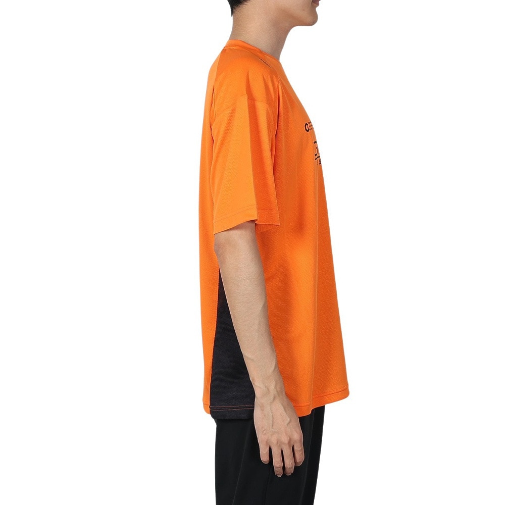 ジローム（GIRAUDM）（メンズ）ドライプラスクール シャインブロック メッシュ 半袖Tシャツ CT4S0025-TR863-GRES ORG