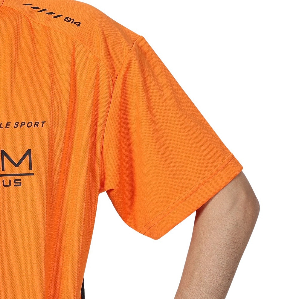 ジローム（GIRAUDM）（メンズ）ドライプラスクール シャインブロック メッシュ 半袖Tシャツ CT4S0025-TR863-GRES ORG