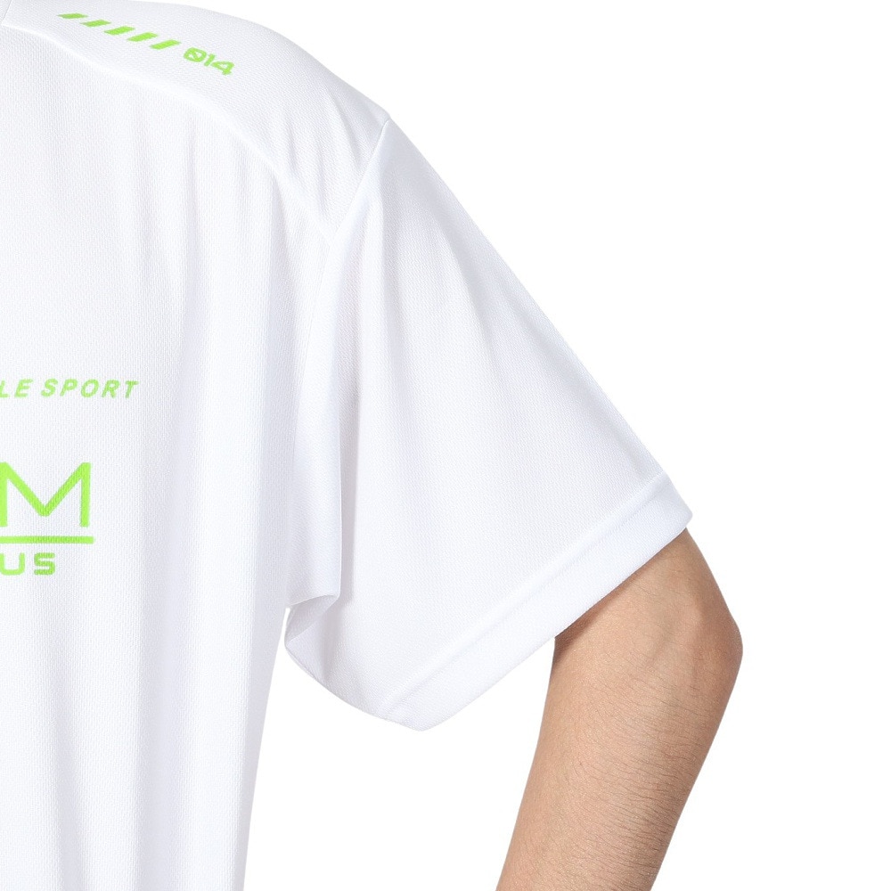 ジローム（GIRAUDM）（メンズ）ドライプラスクール シャインブロック メッシュ 半袖Tシャツ CT4S0025-TR863-GRES WHT
