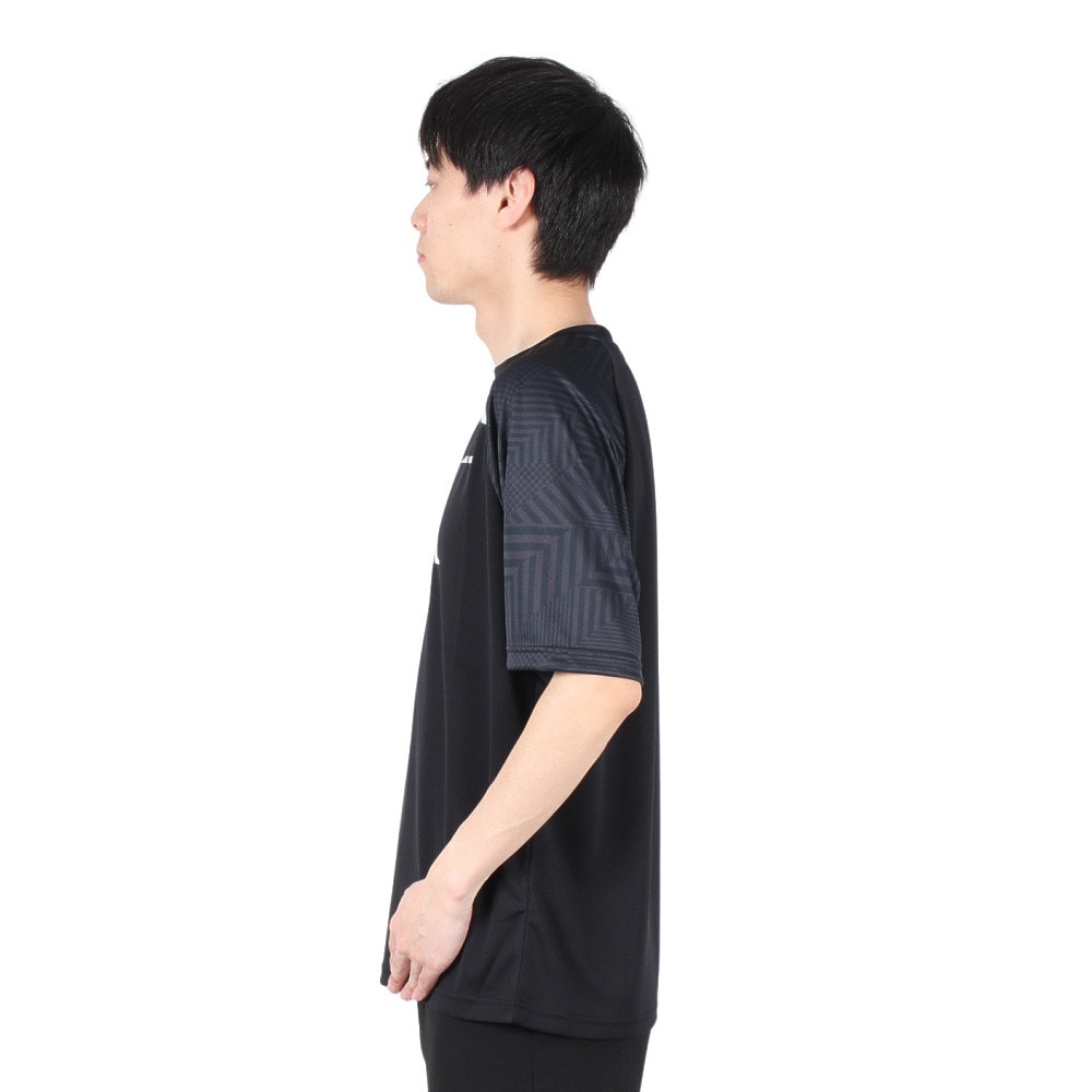 ジローム（GIRAUDM）（メンズ）ドライプラスクール シャインブロック メッシュ 半袖Tシャツ CT4S0026-TR863-GRES BLK