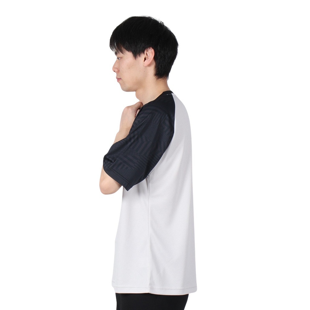 ジローム（GIRAUDM）（メンズ）ドライプラスクール シャインブロック メッシュ 半袖Tシャツ CT4S0026-TR863-GRES GYXBK