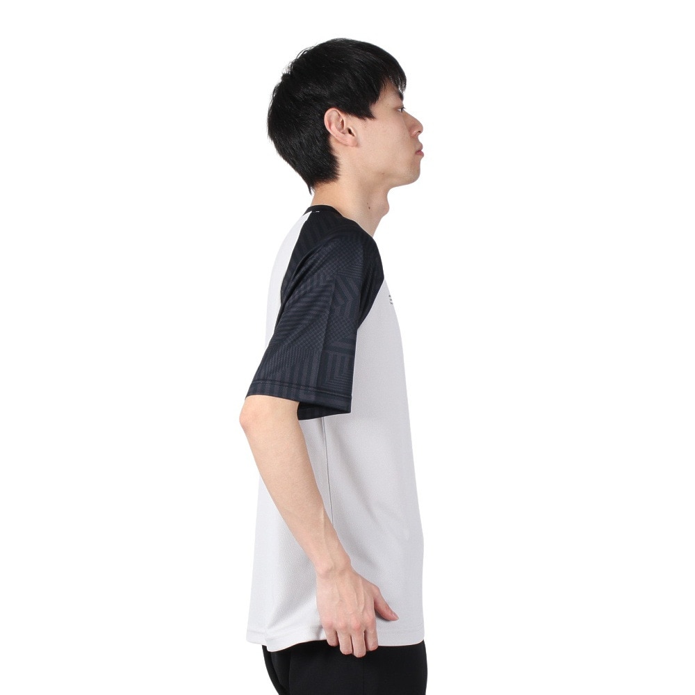 ジローム（GIRAUDM）（メンズ）ドライプラスクール シャインブロック メッシュ 半袖Tシャツ CT4S0026-TR863-GRES GYXBK