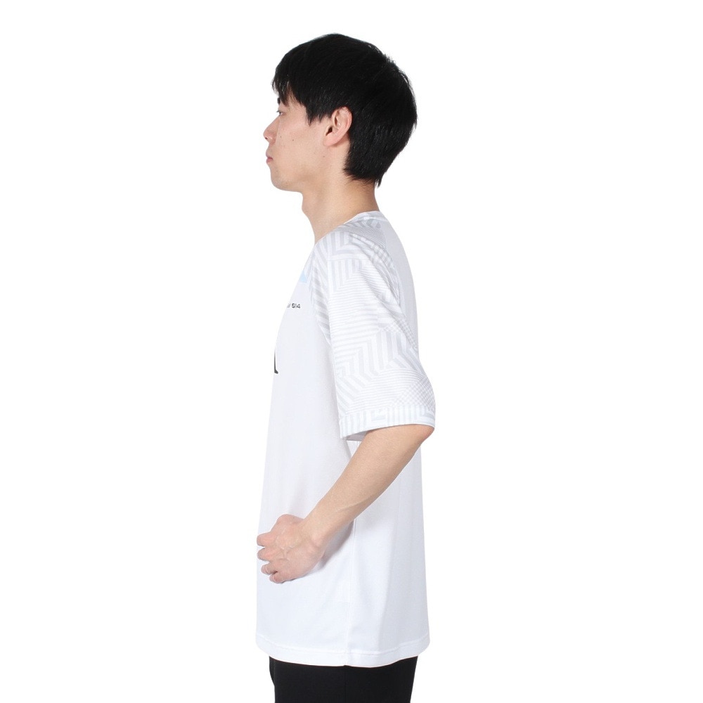 ジローム（GIRAUDM）（メンズ）ドライプラスクール シャインブロック メッシュ 半袖Tシャツ CT4S0026-TR863-GRES WHT