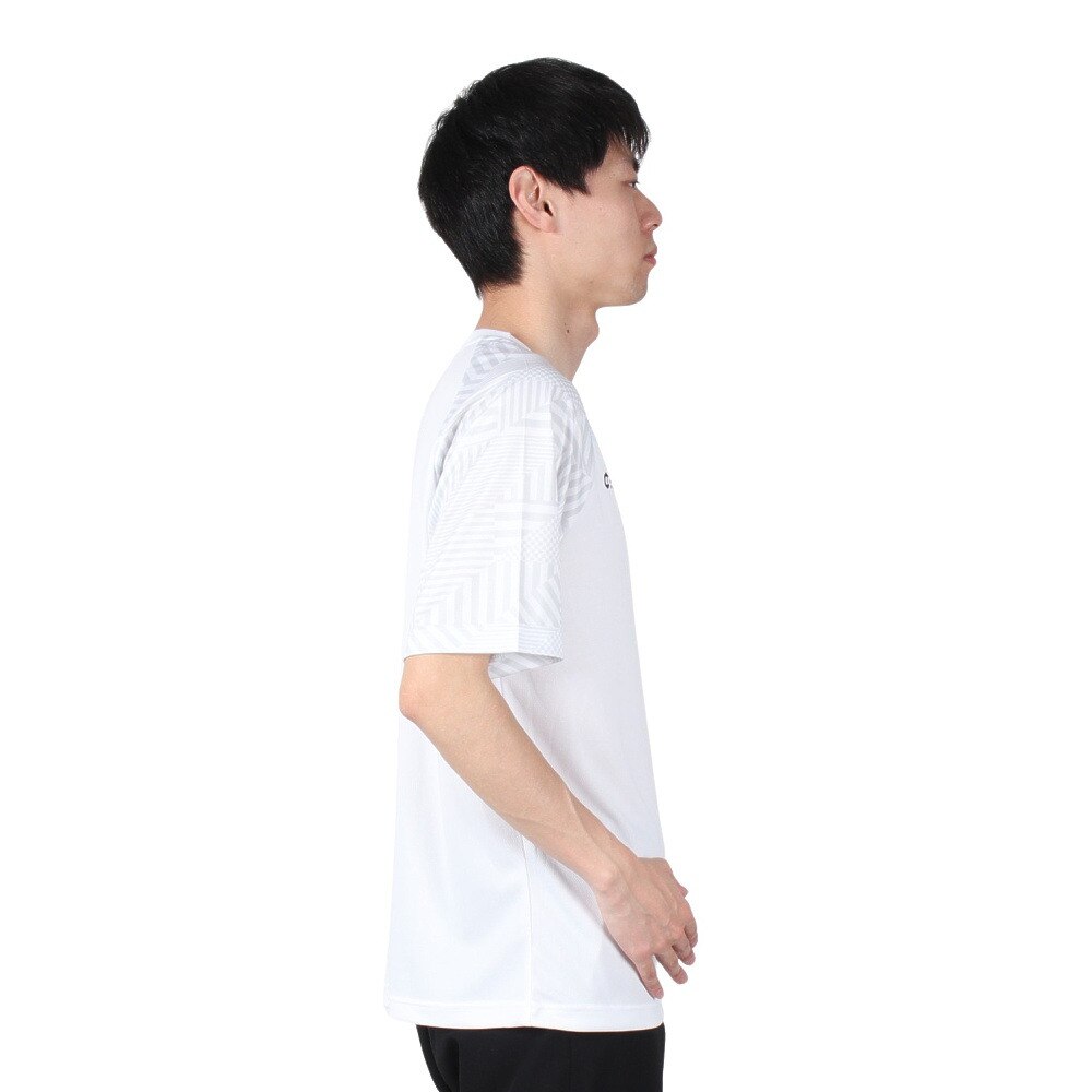 ジローム（GIRAUDM）（メンズ）ドライプラスクール シャインブロック メッシュ 半袖Tシャツ CT4S0026-TR863-GRES WHT