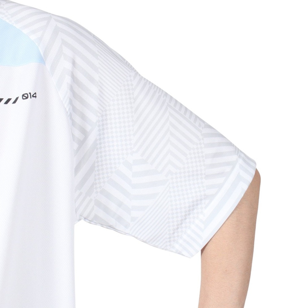 ジローム（GIRAUDM）（メンズ）ドライプラスクール シャインブロック メッシュ 半袖Tシャツ CT4S0026-TR863-GRES WHT