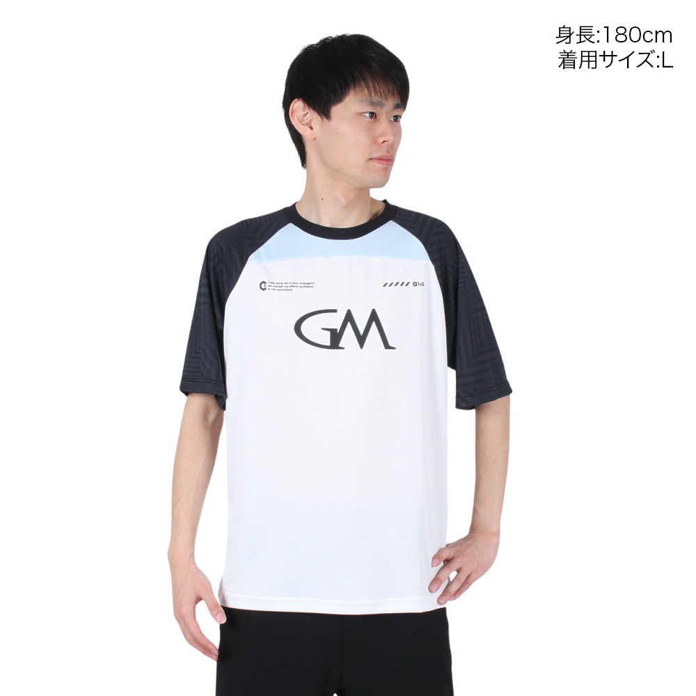 ジローム（GIRAUDM）（メンズ）ドライプラスクール シャインブロック メッシュ 半袖Tシャツ CT4S0026-TR863-GRES WTXBK