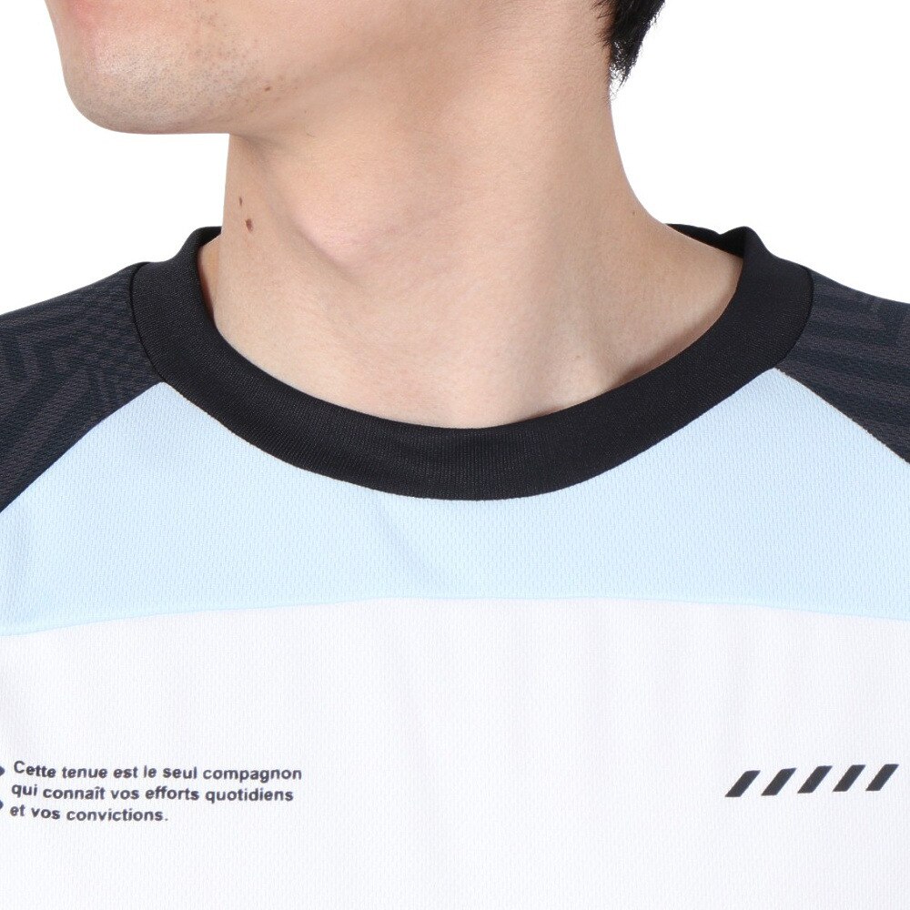 ジローム（GIRAUDM）（メンズ）ドライプラスクール シャインブロック メッシュ 半袖Tシャツ CT4S0026-TR863-GRES WTXBK