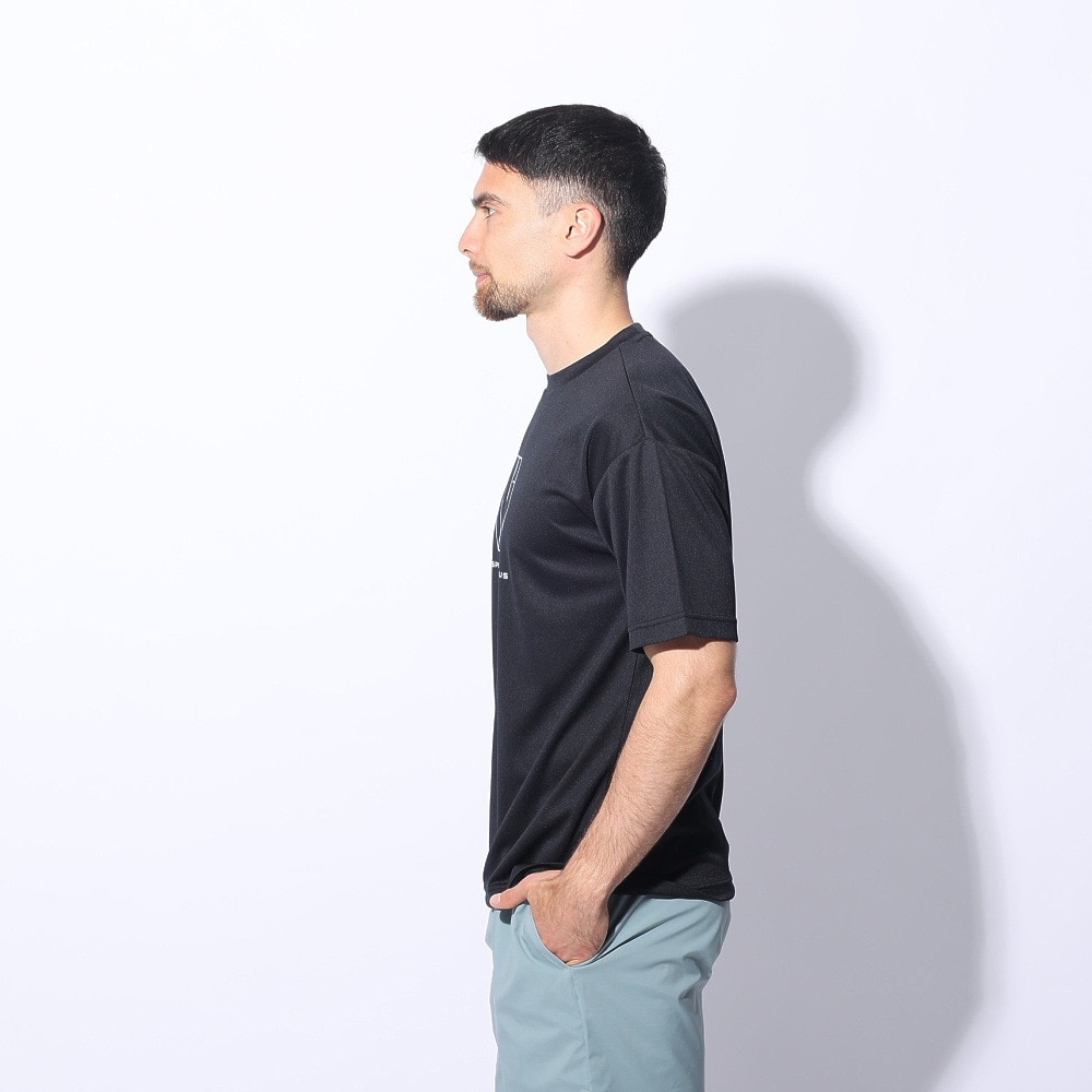 ジローム（GIRAUDM）（メンズ）ドライプラスクール シャインブロック メッシュ 半袖Tシャツ CT4S0027-TR863-GRES BLK