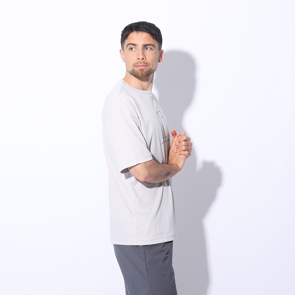 ジローム（GIRAUDM）（メンズ）ドライプラスクール シャインブロック メッシュ 半袖Tシャツ CT4S0027-TR863-GRES GRY