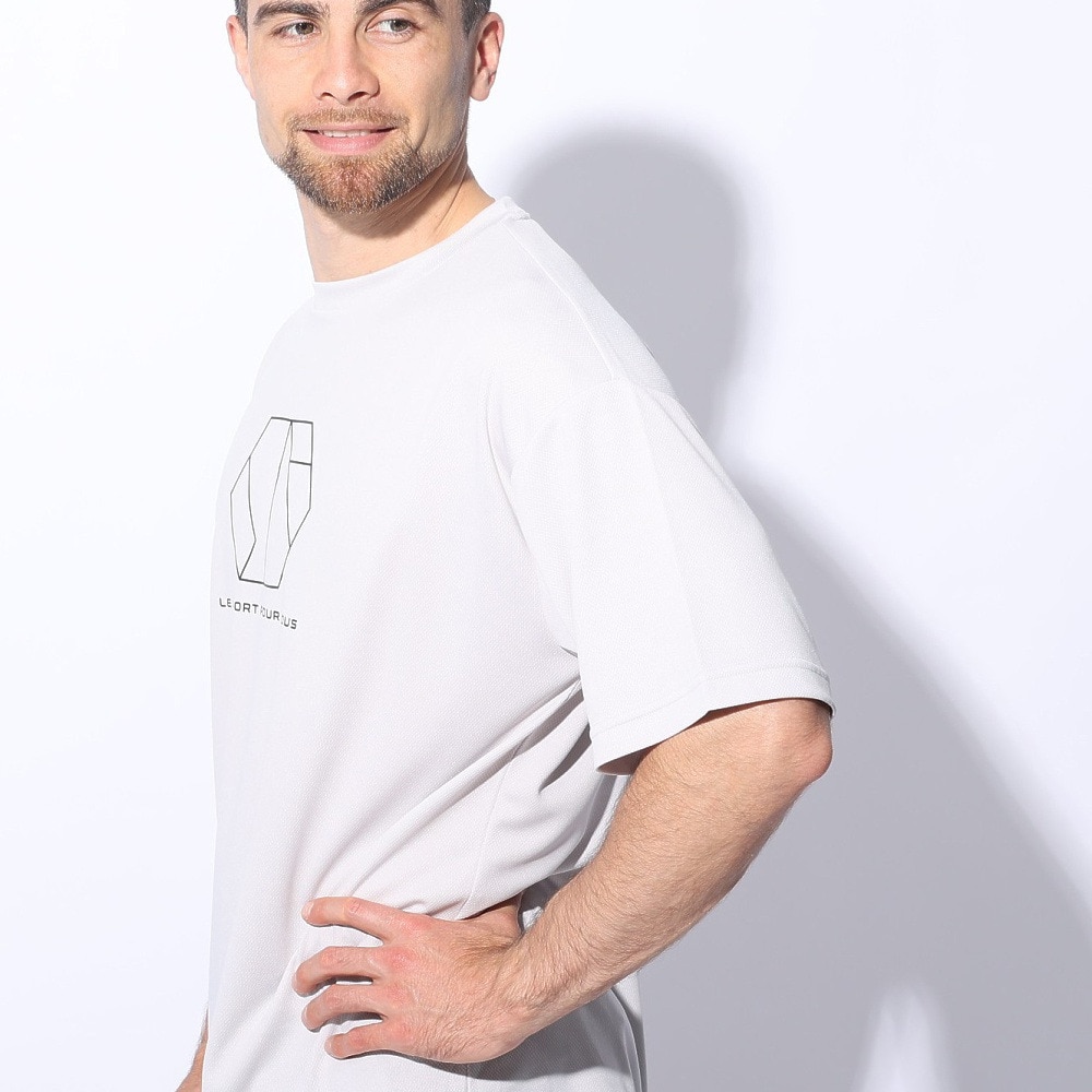 ジローム（GIRAUDM）（メンズ）ドライプラスクール シャインブロック メッシュ 半袖Tシャツ CT4S0027-TR863-GRES GRY