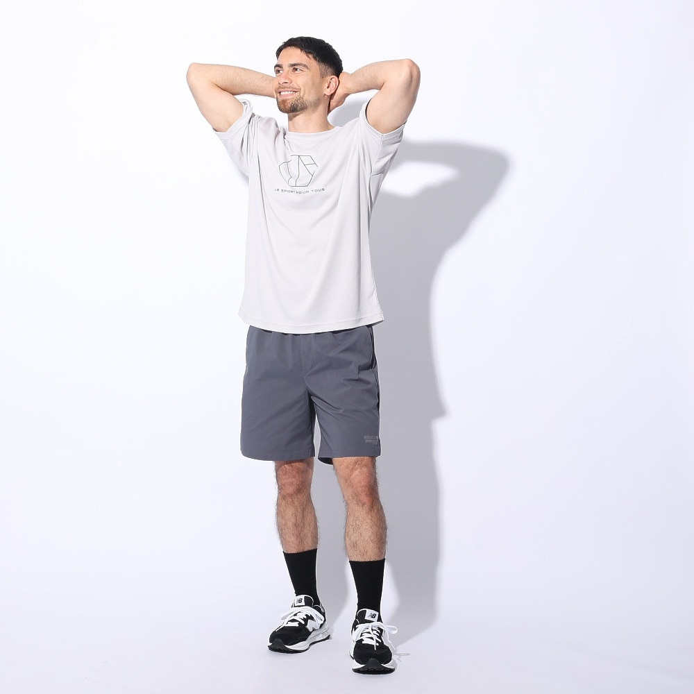 ジローム（GIRAUDM）（メンズ）ドライプラスクール シャインブロック メッシュ 半袖Tシャツ CT4S0027-TR863-GRES GRY
