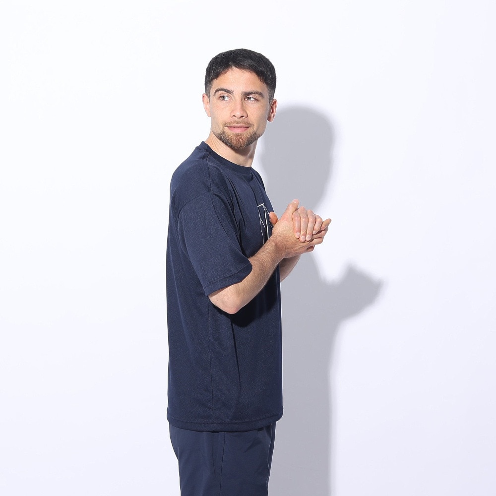 ジローム（GIRAUDM）（メンズ）ドライプラスクール シャインブロック メッシュ 半袖Tシャツ CT4S0027-TR863-GRES NVY