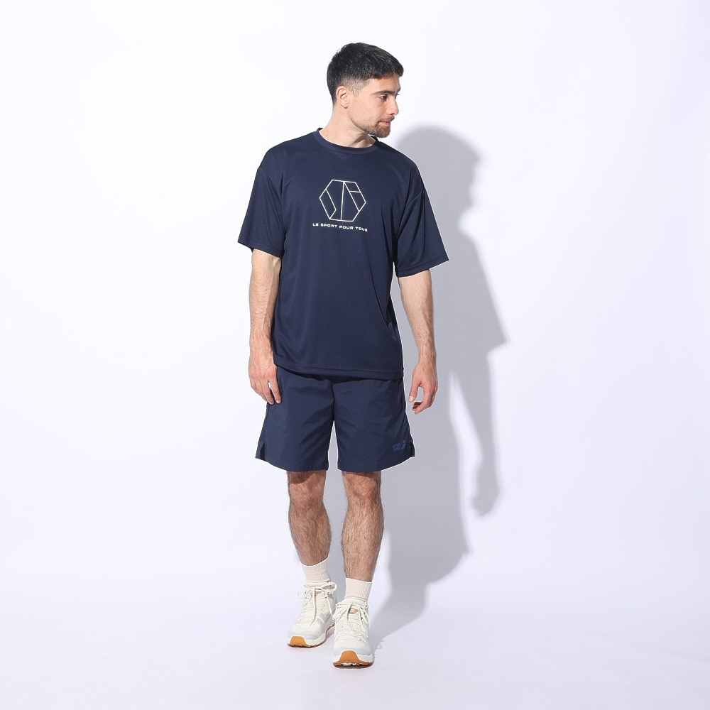 ジローム（GIRAUDM）（メンズ）ドライプラスクール シャインブロック メッシュ 半袖Tシャツ CT4S0027-TR863-GRES NVY