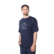 ジローム（GIRAUDM）（メンズ）ドライプラスクール シャインブロック メッシュ 半袖Tシャツ CT4S0027-TR863-GRES NVY