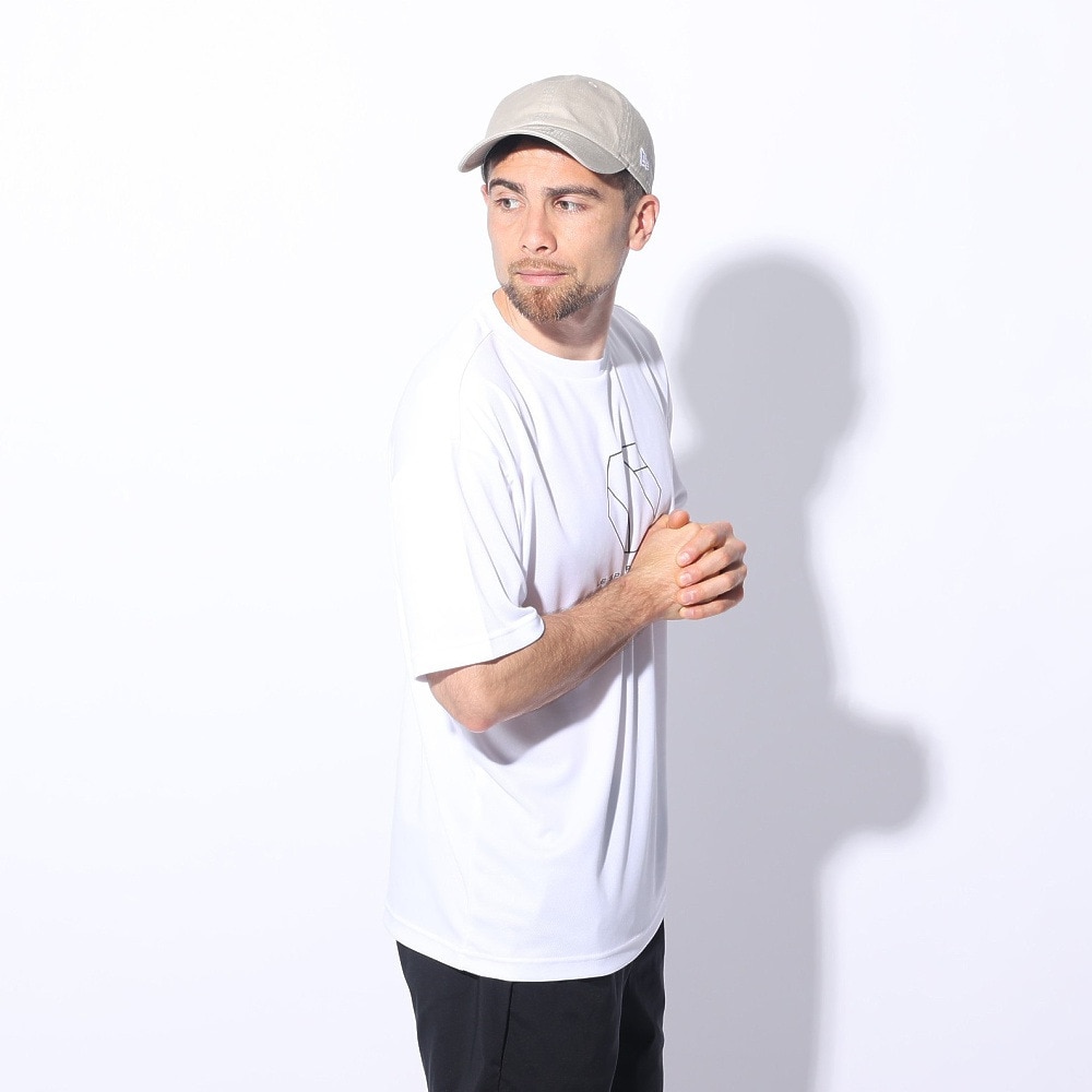 ジローム（GIRAUDM）（メンズ）ドライプラスクール シャインブロック メッシュ 半袖Tシャツ CT4S0027-TR863-GRES WHT