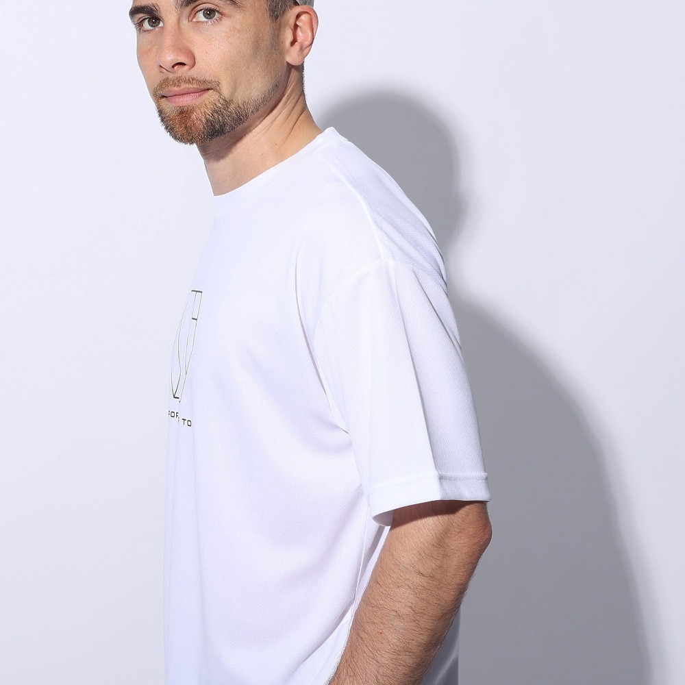 ジローム（GIRAUDM）（メンズ）ドライプラスクール シャインブロック メッシュ 半袖Tシャツ CT4S0027-TR863-GRES WHT