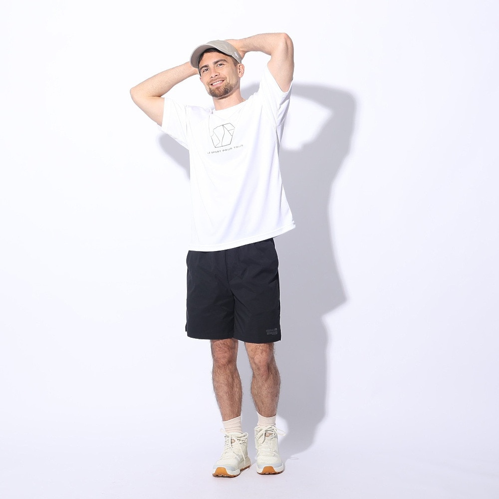 ジローム（GIRAUDM）（メンズ）ドライプラスクール シャインブロック メッシュ 半袖Tシャツ CT4S0027-TR863-GRES WHT