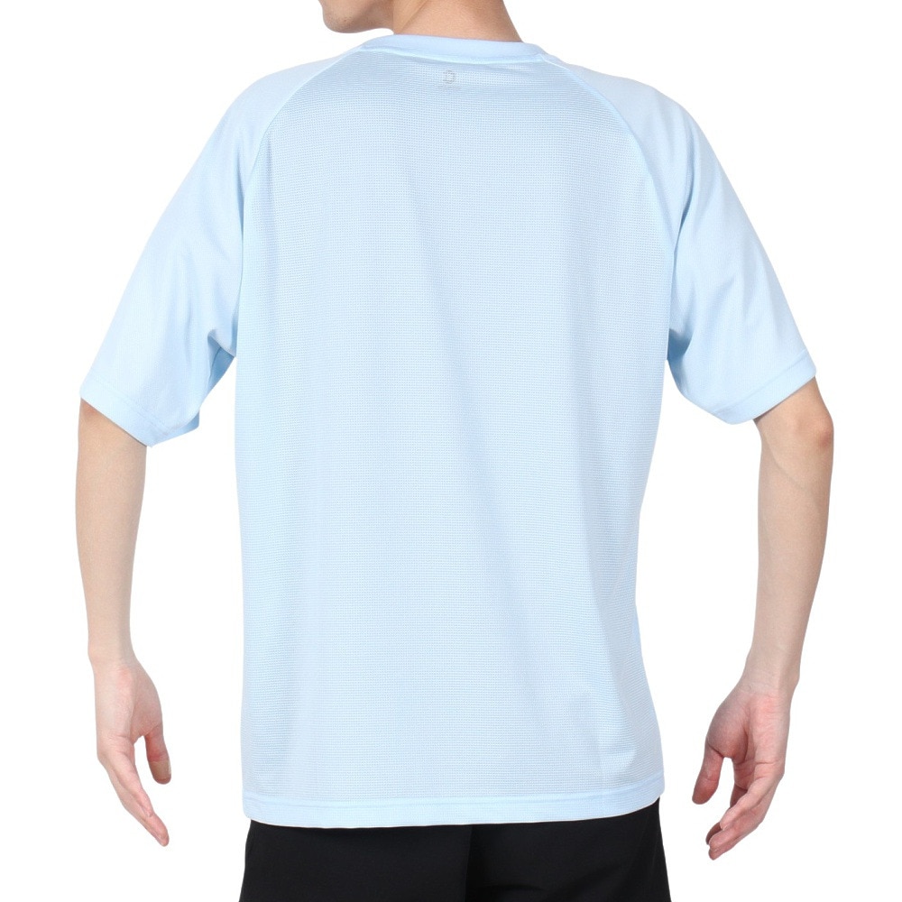 ジローム（GIRAUDM）（メンズ）ドライプラスクール シャインブロック メッシュ 半袖Tシャツ CT4S0028-TR863-GRES LBLU