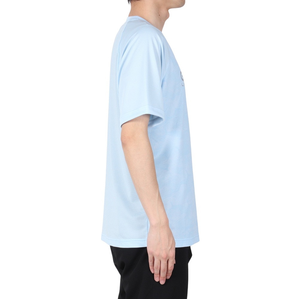 ジローム（GIRAUDM）（メンズ）ドライプラスクール シャインブロック メッシュ 半袖Tシャツ CT4S0028-TR863-GRES LBLU